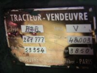 TRACTEUR VENDEUVRE B2B V 5