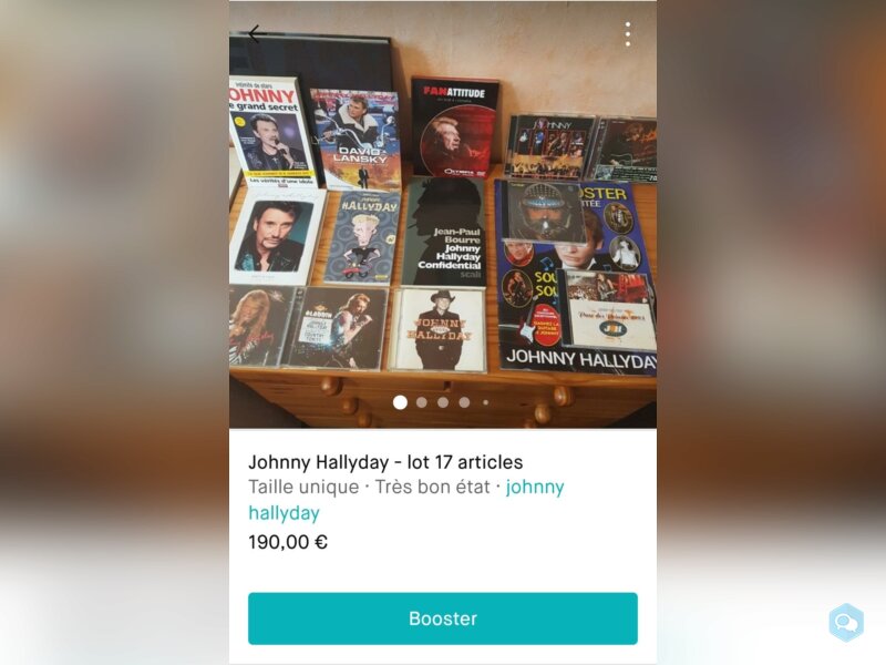 Johnny Hallyday - Vente 17 articles 3