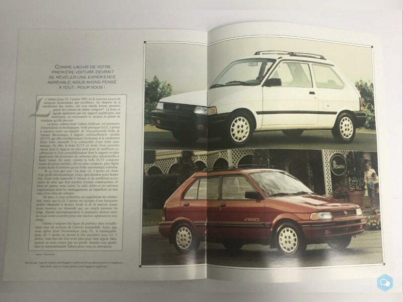 Brochures automobiles SUBARU 4