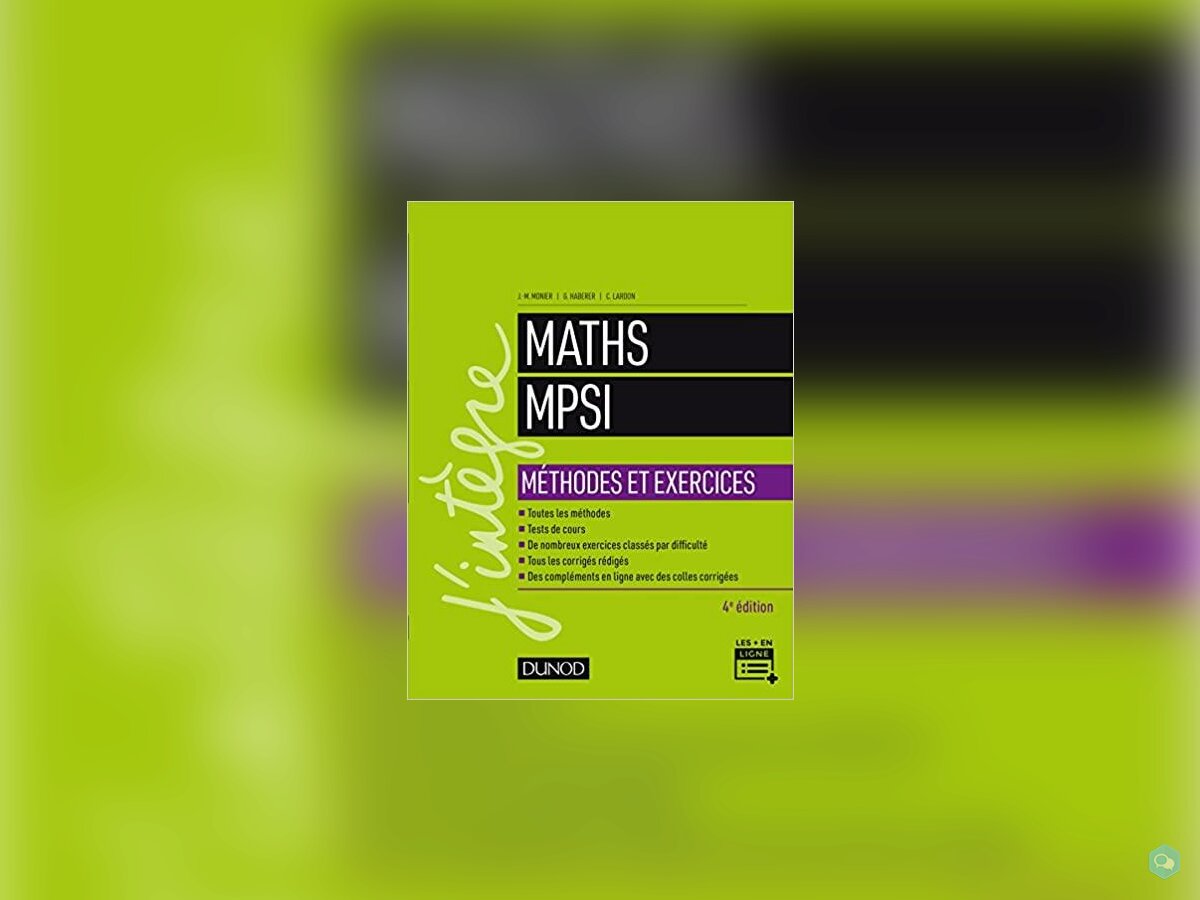Livre Maths MPSI 1