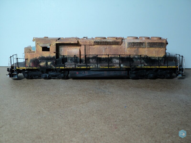 Locomotive SD40-2W  CN 5300 incendiée 3