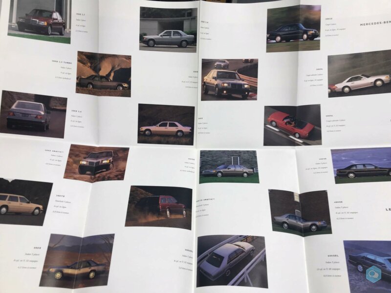 Brochures automobile Mercedes Benz 4