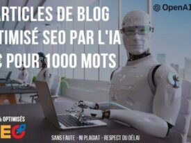 RÉDACTION D’ARTICLES DE BLOG OPTIMISÉS SEO