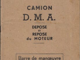 Livret Peugeot dépose-repose moteur camion D.M.A.