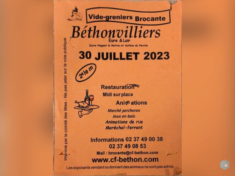 vide-greniers Brocante Béthonvilliers 1