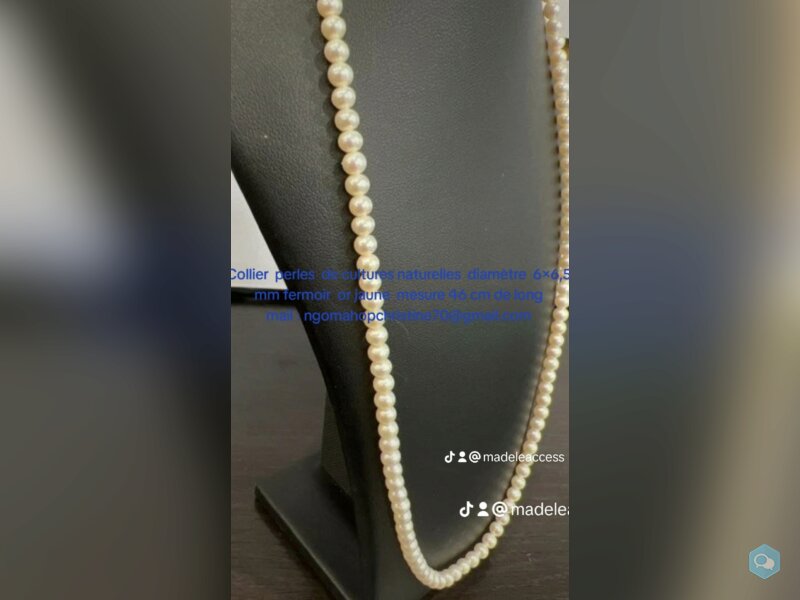 Collier perles de cultures naturelles  2