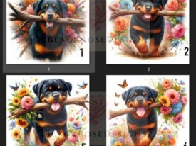 rottweiler fleuri 