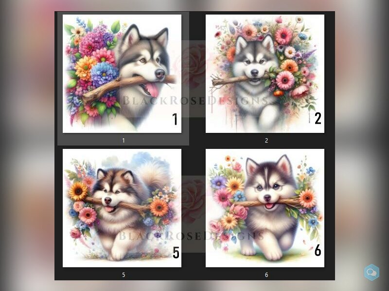 huskies fleuri 1