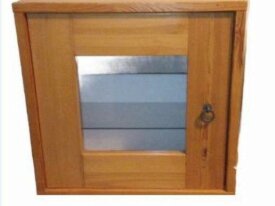 Meuble en bois vitré + étagère en verre 20 €