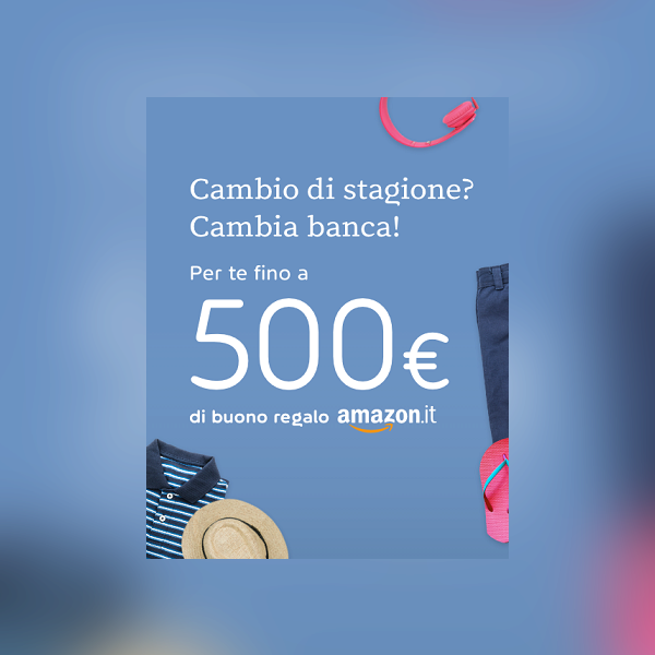 WIDIBA regala BUONO AMAZON € 100 o € 300 o € 500