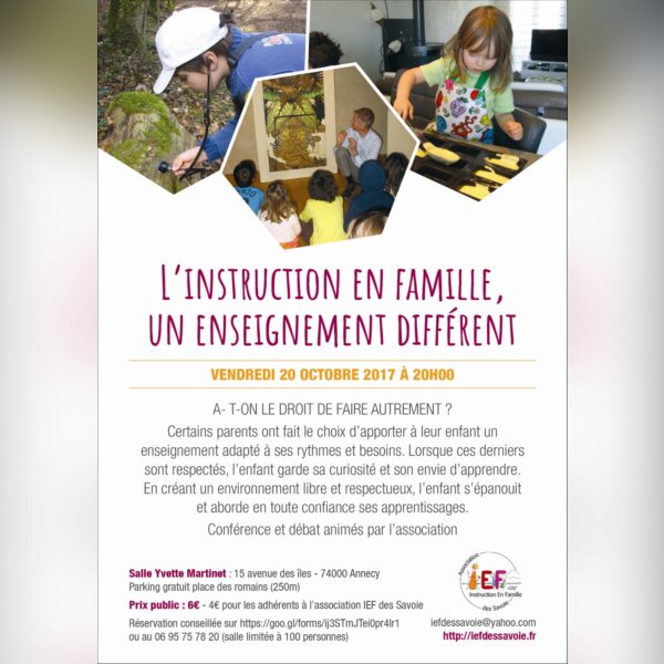 Conf. : l'IEF, un enseignement différent