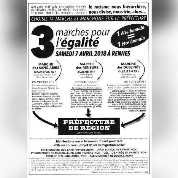 3 marches pour l'égalité