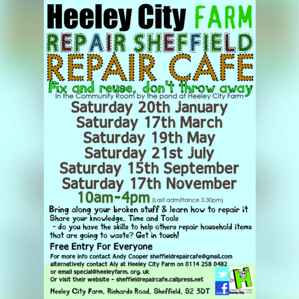 Sheffield Repair Cafe at Heeley City Farm