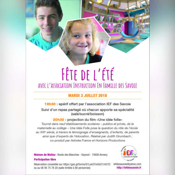 Les familles IEF fêtent l'été