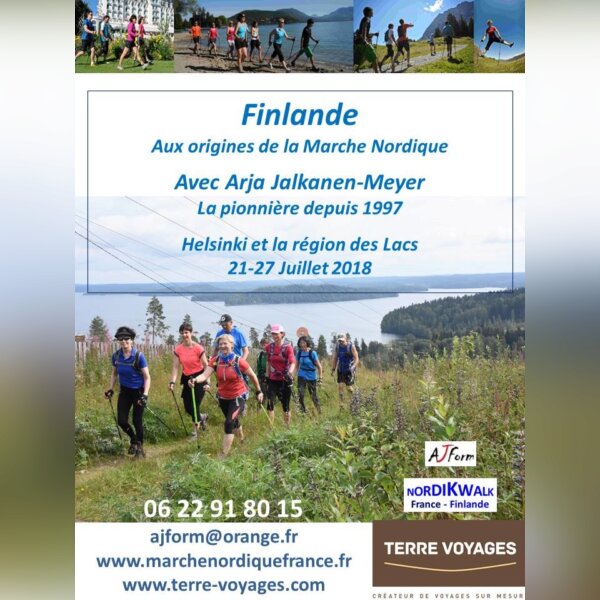 Voyage de Marche Nordique en Finlande avec Arja