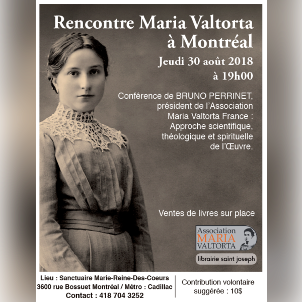 Rencontre Maria Valtorta à Montréal !