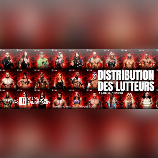 WWE2K19 Distribution des lutteurs (UNIVERS ONLINE)