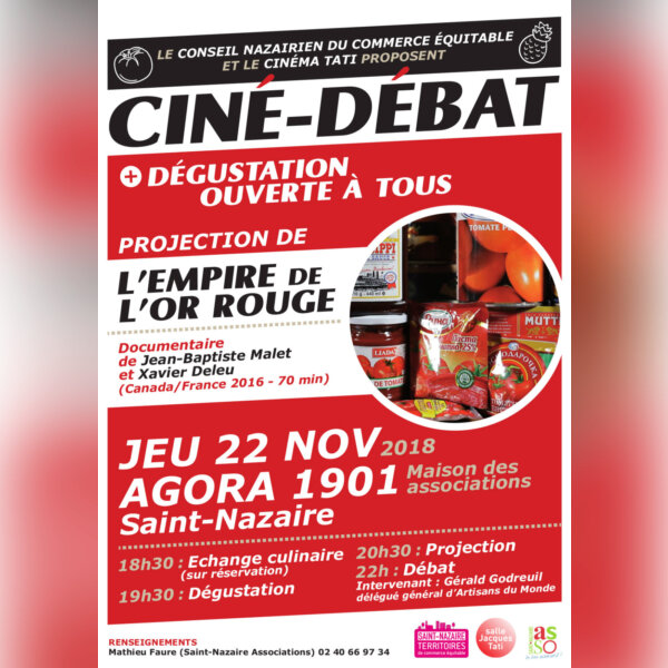 Ciné-débat "L'empire de l'or rouge" - St Nazaire