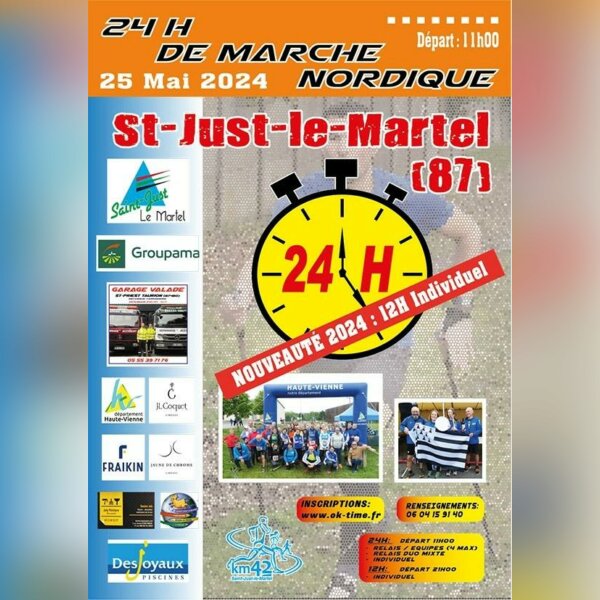 24h de Marche nordique St-Just le Martel (87)