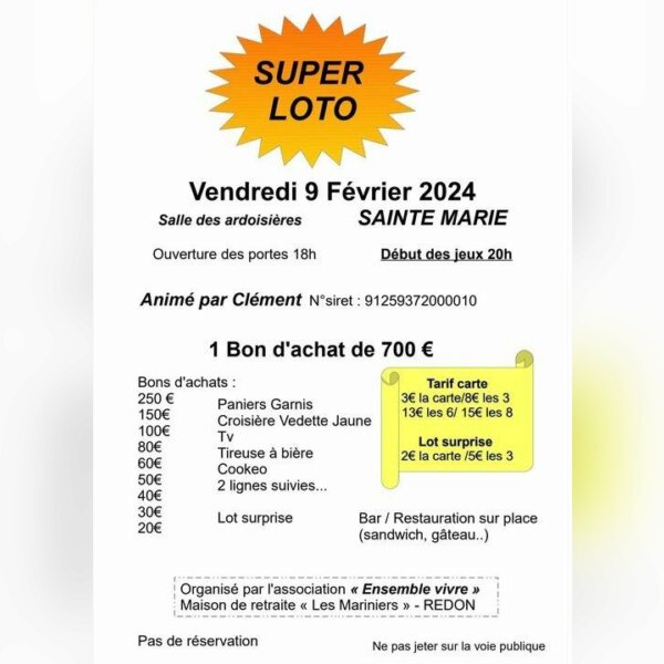 SAINTE-MARIE (35): Super loto