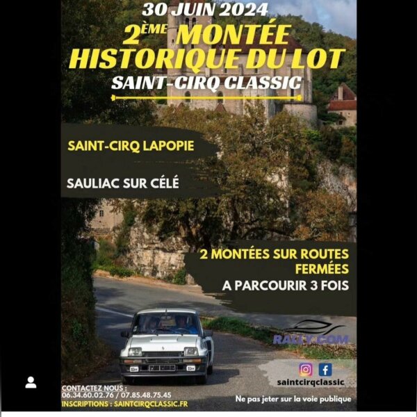 2em montée historique à saint cirq lapopie