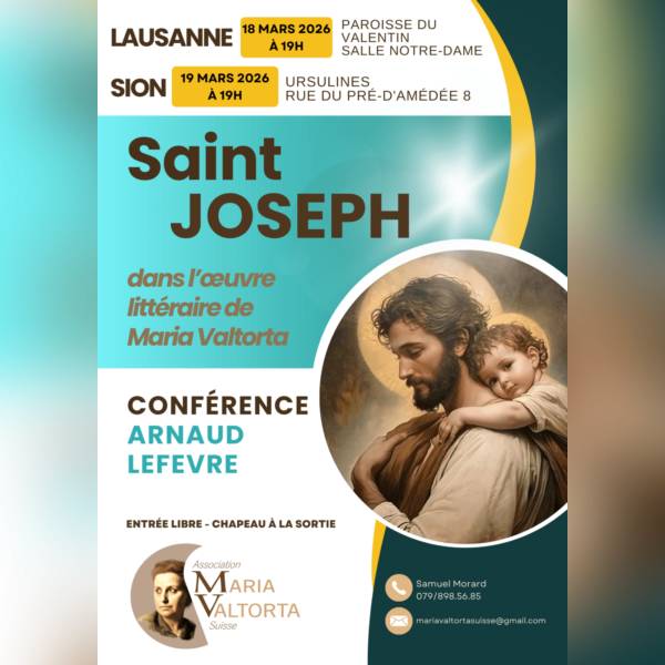 Conférence sur Saint-Joseph à Sion (Suisse)
