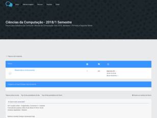 Ciências da Computação - 2018/1 Semestre