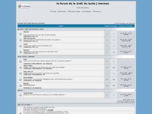 le forum de la 2ndC du lycee j mermoz