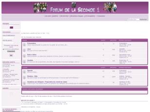 Forum de la Seconde 1| Accueil