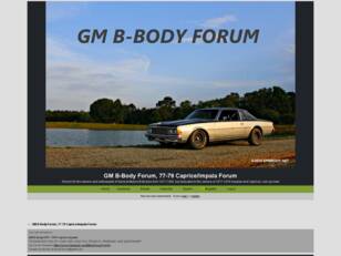 GM B-Body Forum