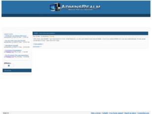 AdminsRealm Forum -- Realm for all Admins!