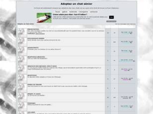 créer un forum : Adoptez un chat sénior