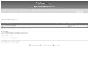 creer un forum : Agriculture et Environnement