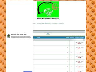 le site du club de basket de l'ALEB Wimereux