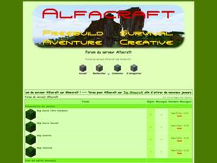 Forum du serveur Alfacraft sur Minecraft.