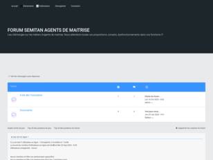 FORUM SEMITAN AGENTS DE MAITRISE