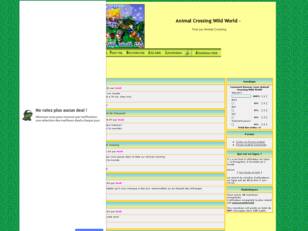 Animal Crossing wild world