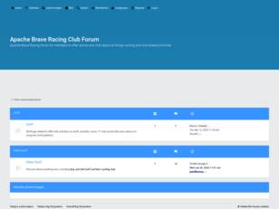 Apache Brave Racing Club Forum
