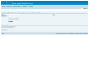 creer un forum : S.A.V. gratter des