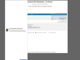 Licence ATC Descartes :: Le Forum