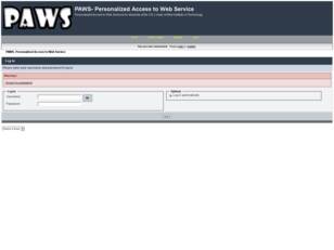 Free forum : PAWS- Personalized Access to Web Serv