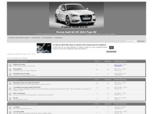 Forum Audi A3 III 2012 Type 8V