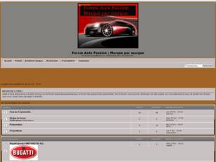 Forum Auto Passion ; Marque par marque