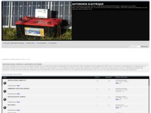 forum : AUTONOMIE ELECTRIQUE 12V