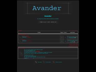 Free forum : Avander