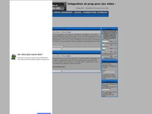 Integration et prog pour jeu video