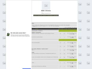 BDE Chimie