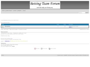 Betting Team Forum