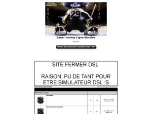 Bauer Hockey Ligue Simulée