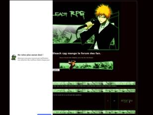 Bleach rpg manga le forum des fan